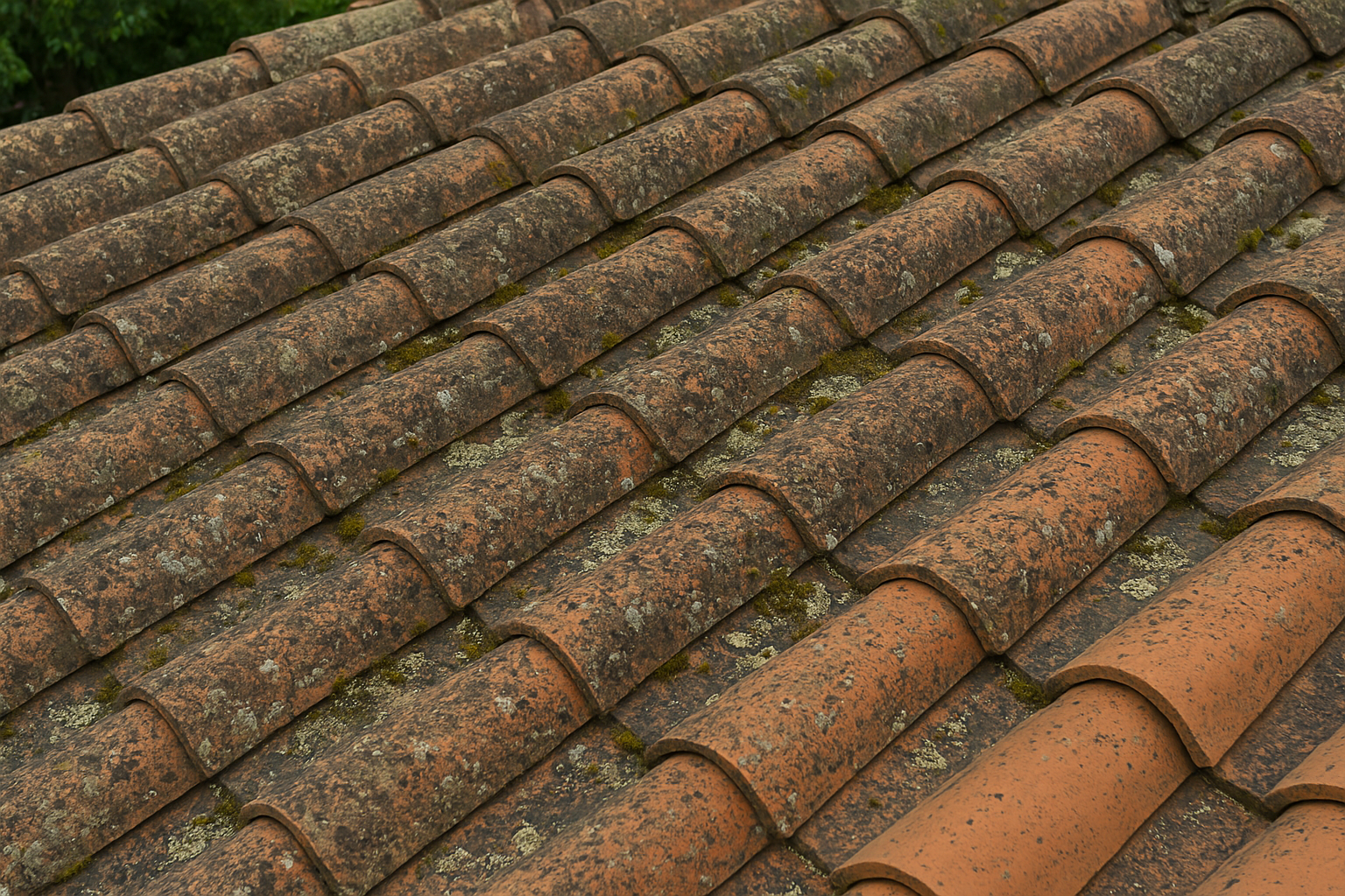 Toiture avant nettoyage toiture ProtUp à Royan